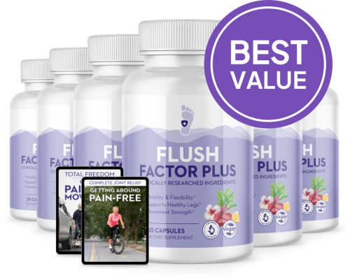 Flush Factor Plus - 6 Bottles + 2  Ebooks