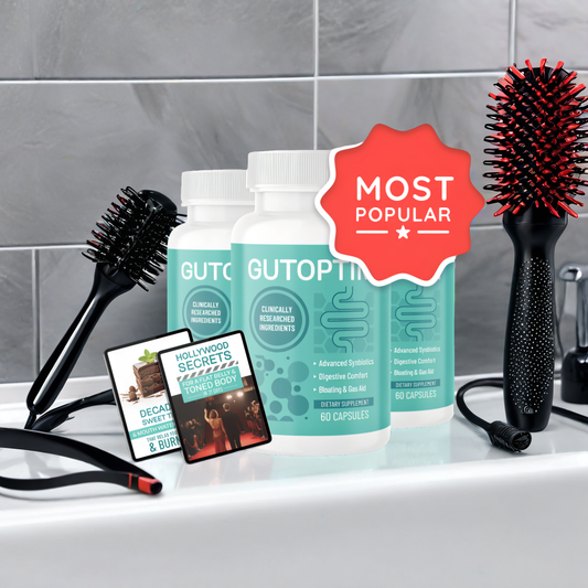 GutOptim - 3 Bottles + 2  Ebooks