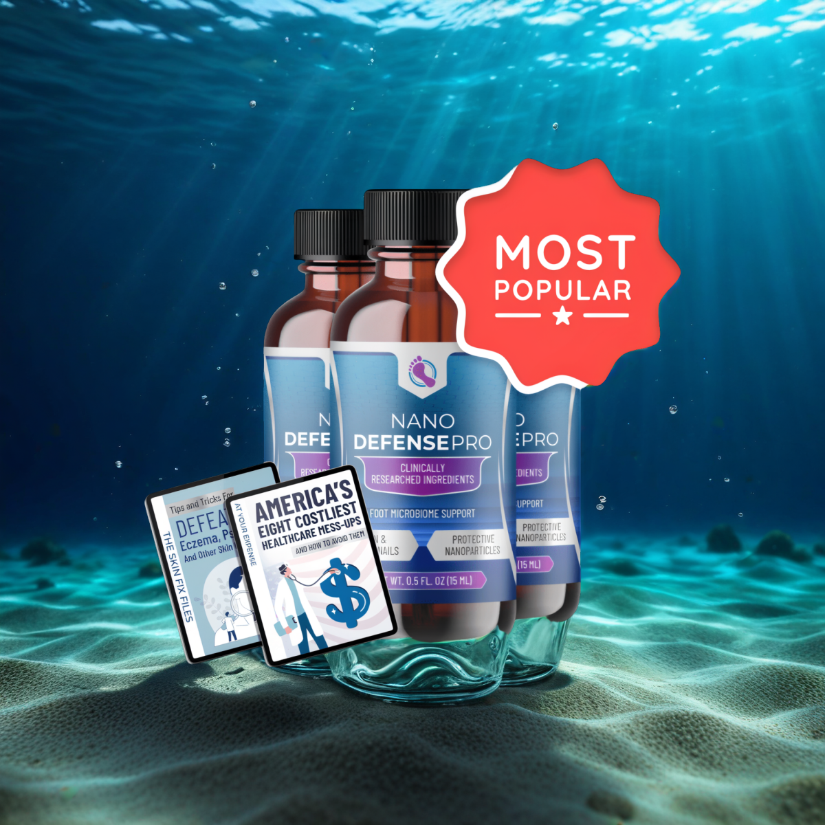 NanoDefense Pro - 3 Bottles + 2  Ebooks