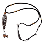 NINE EYED DZI BEAD AMULET